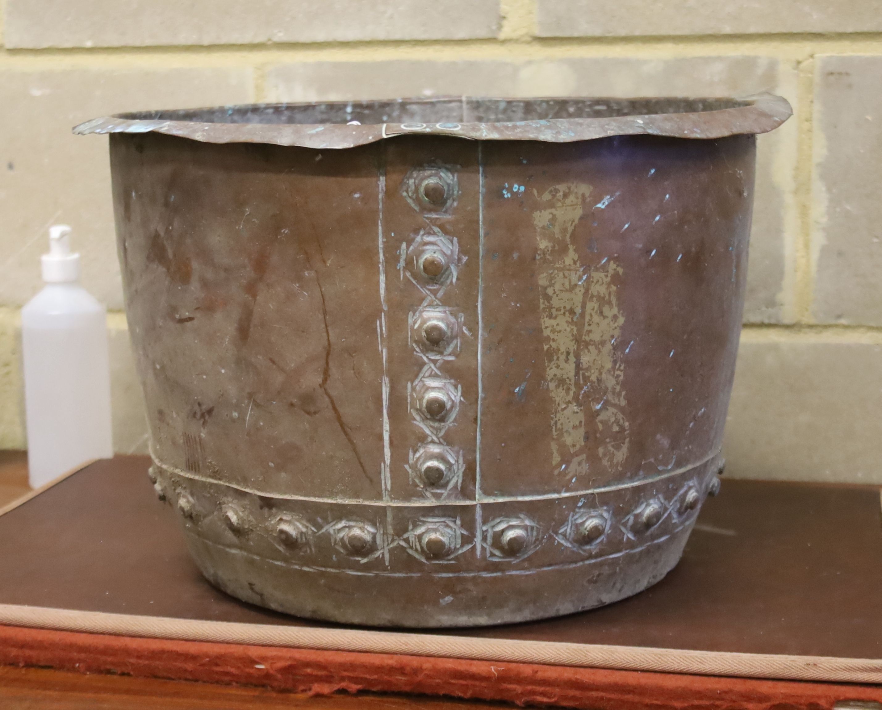 A Victorian copper copper stamped Cooper & Co., diameter 43cm